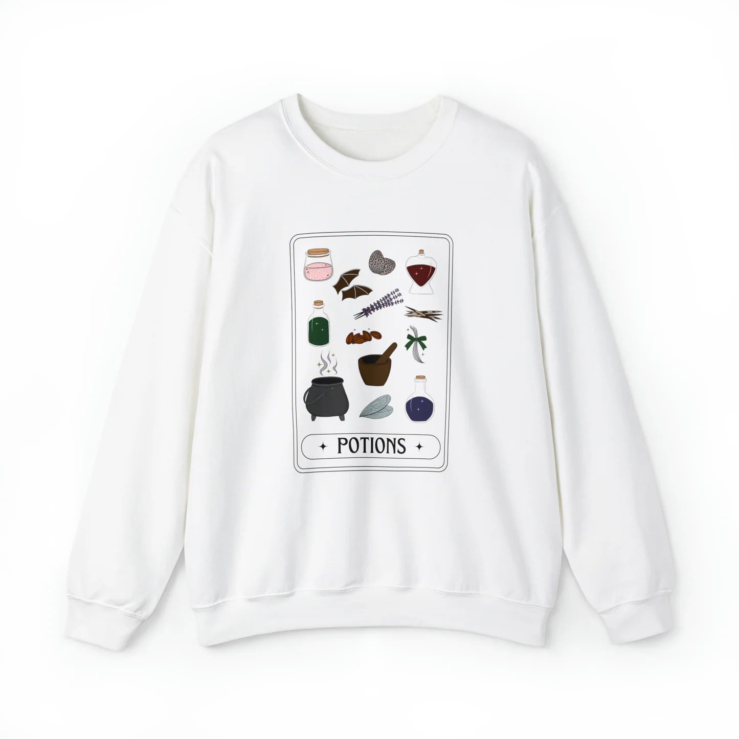 Potions Elements Tarot (Colour) Unisex Crewneck Sweatshirt