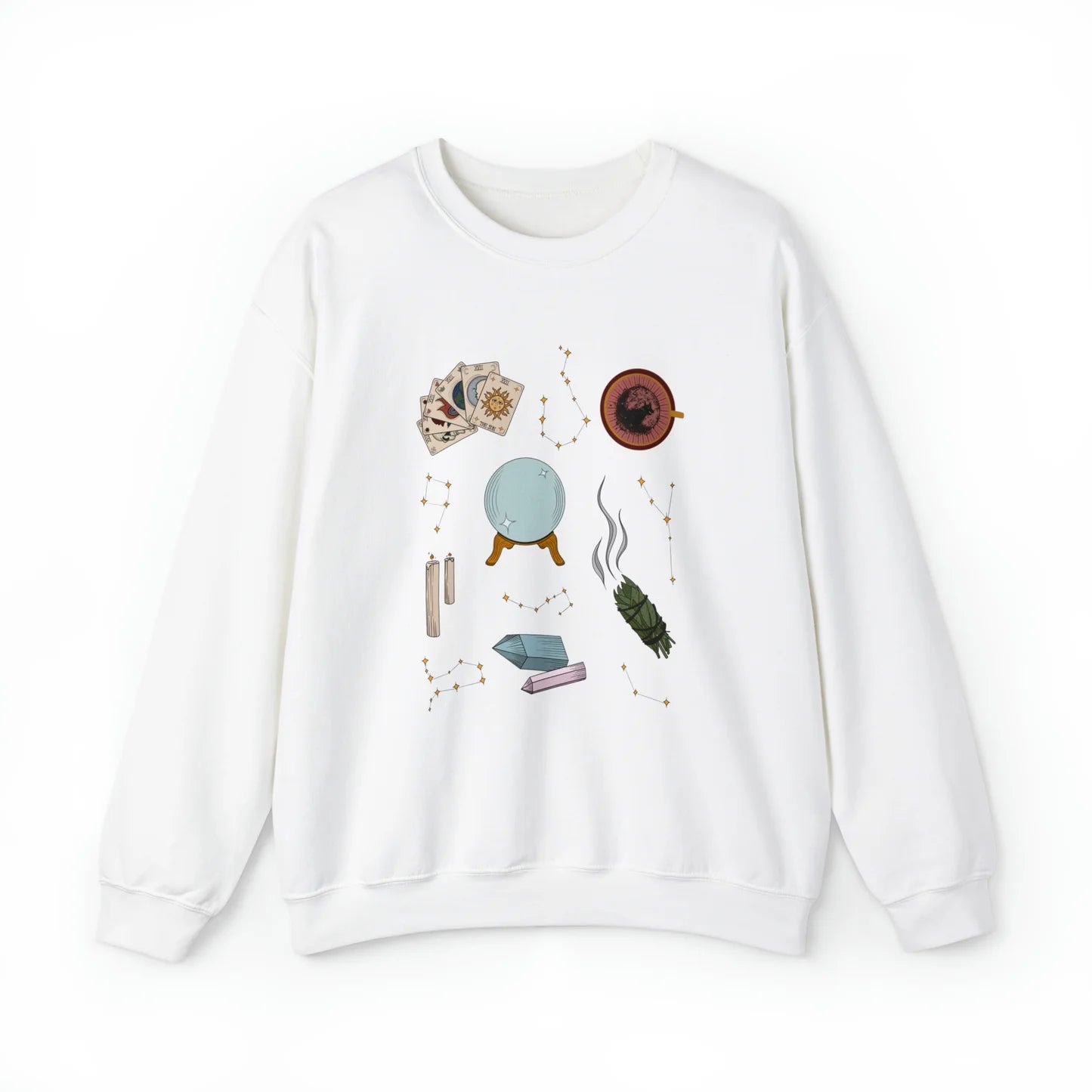 Divination Elements (Colour) Unisex Crewneck Sweatshirt