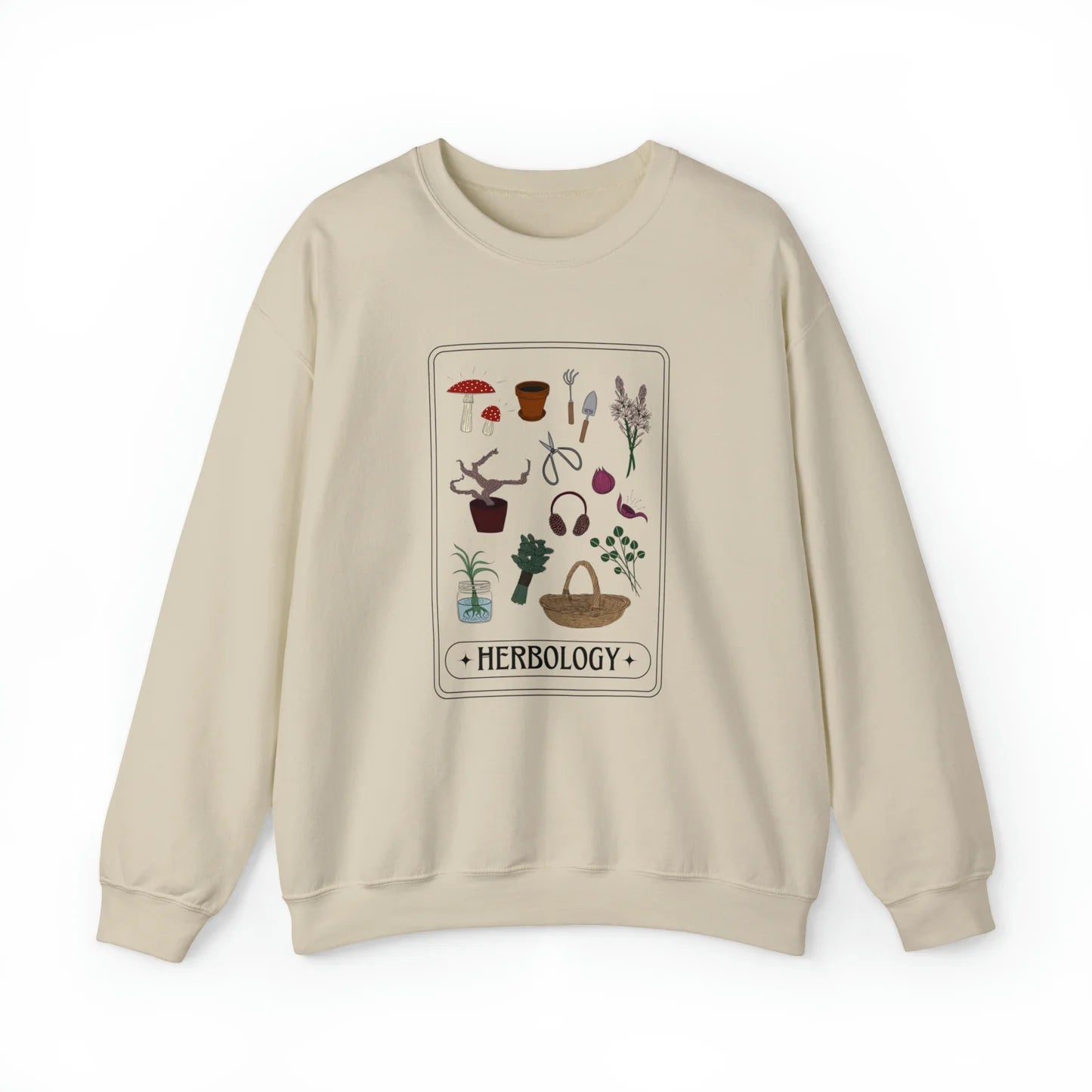 Herbology Elements Tarot (Colour) Unisex Crewneck Sweatshirt