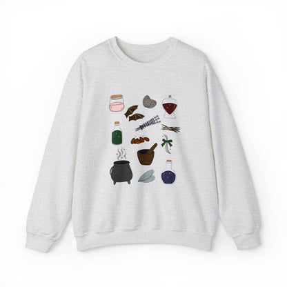 Potions Elements (Colour) Unisex Crewneck Sweatshirt