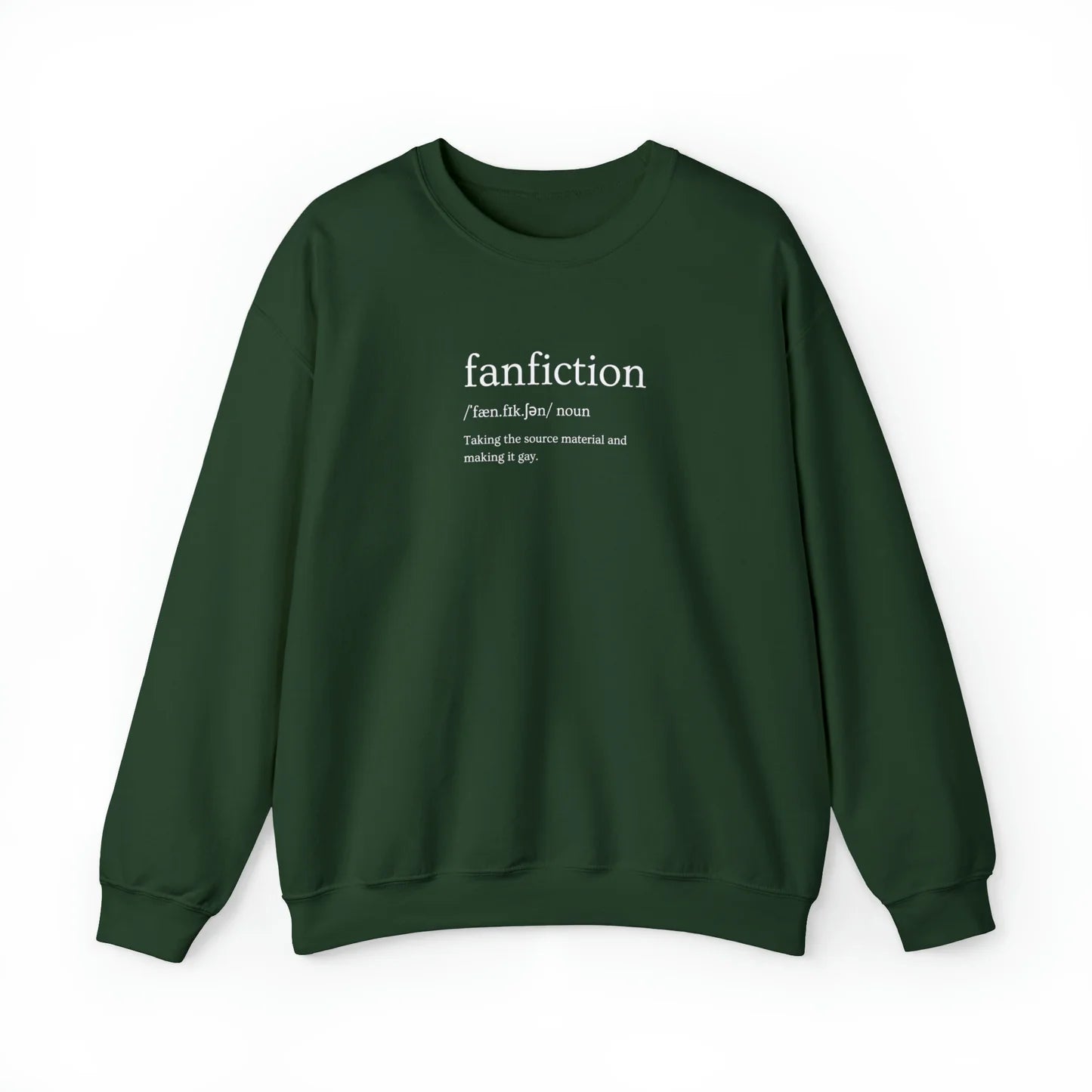 Fanfiction Definition (Gay) Unisex Crewneck Sweatshirt