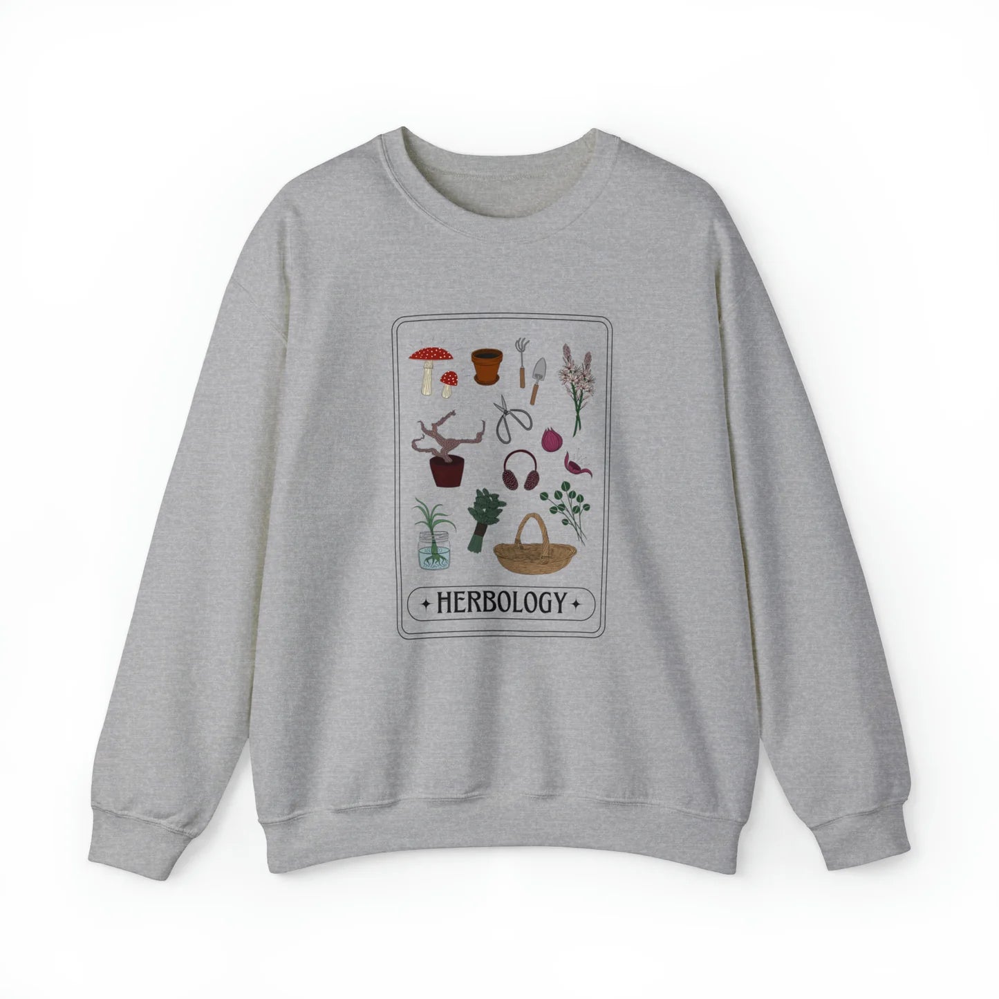 Herbology Elements Tarot (Colour) Unisex Crewneck Sweatshirt