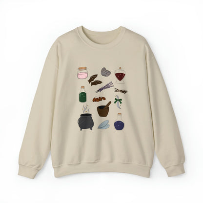 Potions Elements (Colour) Unisex Crewneck Sweatshirt