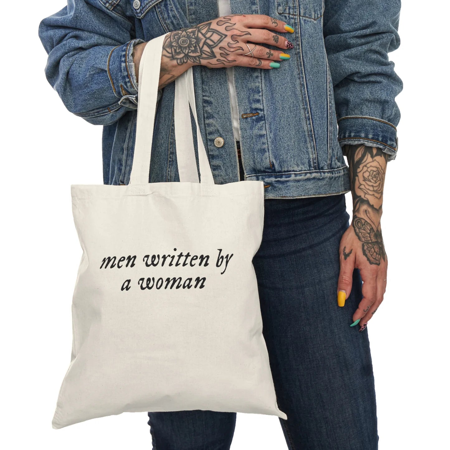 Men Written By A Woman Tote Bag