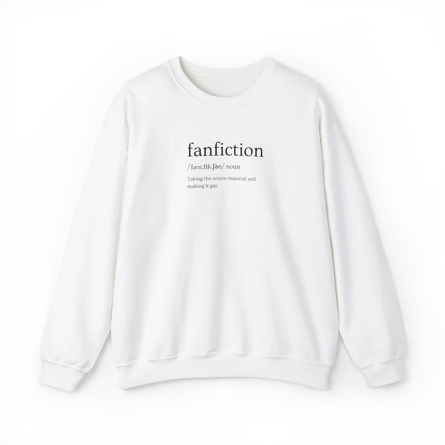 Fanfiction Definition (Gay) Unisex Crewneck Sweatshirt