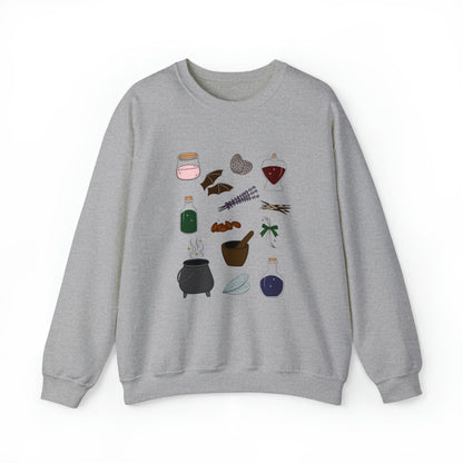 Potions Elements (Colour) Unisex Crewneck Sweatshirt